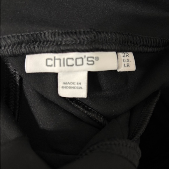 Chicos Women’s Black‎ Pants With Pockets 2R/Large - Picture 2 of 7